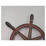 16' Cast Iron Nautical Ship Steering Wheel 16' Cast Iron Nautical Ship Steering Wheel