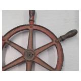 16' Cast Iron Nautical Ship Steering Wheel 16' Cast Iron Nautical Ship Steering Wheel