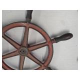 16' Cast Iron Nautical Ship Steering Wheel 16' Cast Iron Nautical Ship Steering Wheel