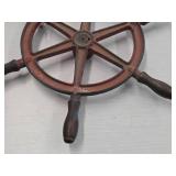 16' Cast Iron Nautical Ship Steering Wheel 16' Cast Iron Nautical Ship Steering Wheel