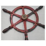 16' Cast Iron Nautical Ship Steering Wheel 16' Cast Iron Nautical Ship Steering Wheel