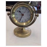 Vintage Chronometer Quartz Nautical Clock on a Brass Stand Vintage Chronometer Quartz Nautical Clock on a Brass Stand