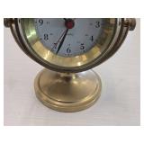 Vintage Chronometer Quartz Nautical Clock on a Brass Stand Vintage Chronometer Quartz Nautical Clock on a Brass Stand