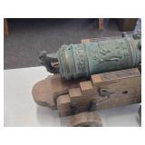 Model Cannon, Bronze Copy of Vasakanon From 1626 Swedish Metalkonst AB Carlskronay | 2nd Half 20th Century Model Cannon, Bronze Copy of Vasakanon From 1626 Swedish Metalkonst AB Carlskronay | 2nd Half 20th Century