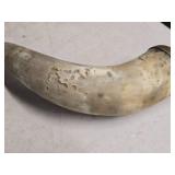 Vintage 18th Century American Revolutionary War Era Rifleman's Powder Horn Vintage 18th Century American Revolutionary War Era Rifleman's Powder Horn
