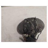 Vintage Native American Stone Tomahawk - Tanned Leather Covered Wood Handle Vintage Native American Stone Tomahawk - Tanned Leather Covered Wood Handle