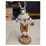 Vintage Handcrafted Navajo Style Hopi Kachina Native American Doll - Clown Singing For Good Way by D. Livingston 1995 Vintage Handcrafted Navajo Style Hopi Kachina Native American Doll - Clown Singing For Good Way by D. Livingston 1995