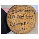 Vintage Handcrafted Navajo Style Hopi Kachina Native American Doll - Clown Singing For Good Way by D. Livingston 1995 Vintage Handcrafted Navajo Style Hopi Kachina Native American Doll - Clown Singing For Good Way by D. Livingston 1995