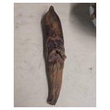 Handcarved Wood Spirit Sculpture - Possible Cedar or Drift Wood Depicting a Wizard or Tree Spirit - Rocky (titled on back) Handcarved Wood Spirit Sculpture - Possible Cedar or Drift Wood Depicting a Wizard or Tree Spirit - Rocky (titled on back)