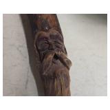 Handcarved Wood Spirit Sculpture - Possible Cedar or Drift Wood Depicting a Wizard or Tree Spirit - Rocky (titled on back) Handcarved Wood Spirit Sculpture - Possible Cedar or Drift Wood Depicting a Wizard or Tree Spirit - Rocky (titled on back)
