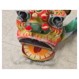 Vintage Chinese Lion Dance Mask / Head Puppet made of Handcrafted Paper Mache Vintage Chinese Lion Dance Mask / Head Puppet made of Handcrafted Paper Mache