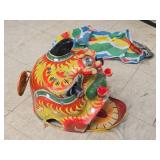Vintage Chinese Lion Dance Mask / Head Puppet made of Handcrafted Paper Mache Vintage Chinese Lion Dance Mask / Head Puppet made of Handcrafted Paper Mache