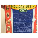 2001 Budweiser Holiday Edition Beer Stein (in original packaging) 2001 Budweiser Holiday Edition Beer Stein (in original packaging)