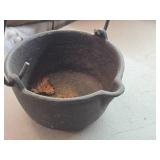 Vintage Cast Iron Cauldron / Smelting Pot with Handle and Spout 4' x 8' Vintage Cast Iron Cauldron / Smelting Pot with Handle and Spout 4' x 8'