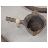 Vintage Cast Iron Smelting Ladle / Dipper with Handle (19th Century) 4' x 5 1/2' Vintage Cast Iron Smelting Ladle / Dipper with Handle (19th Century) 4' x 5 1/2'