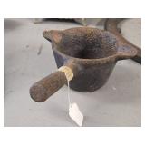 Vintage Cast Iron Smelting Ladle / Dipper with Handle (19th Century) 4' x 5 1/2' Vintage Cast Iron Smelting Ladle / Dipper with Handle (19th Century) 4' x 5 1/2'