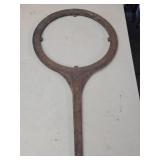 Vintage 36' Cast Iron Cannonball Sizing Tool Vintage 36' Cast Iron Cannonball Sizing Tool