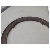 Vintage 36' Cast Iron Cannonball Sizing Tool Vintage 36' Cast Iron Cannonball Sizing Tool