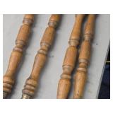 Lot of (4) Vintage Glass Ball and Claw Foot Table Legs Lot of (4) Vintage Glass Ball and Claw Foot Table Legs