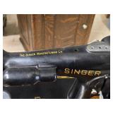 Singer Sewing Machine with Wood Flip-Top Cabinet 58' x 17' x 38' Singer Sewing Machine with Wood Flip-Top Cabinet 58' x 17' x 38'