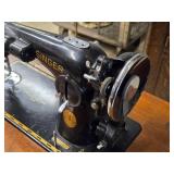 Singer Sewing Machine with Wood Flip-Top Cabinet 58' x 17' x 38' Singer Sewing Machine with Wood Flip-Top Cabinet 58' x 17' x 38'