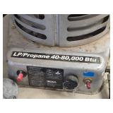 LP/Propane Gasoline 40-80,000-BTU Heater 22' x 14' LP/Propane Gasoline 40-80,000-BTU Heater 22' x 14'