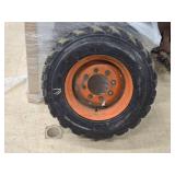 Lande Super Traction Skid Steer Loader Tire with 8-lug Rim Lande Super Traction Skid Steer Loader Tire with 8-lug Rim