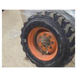 Lande Super Traction Skid Steer Loader Tire with 8-lug Rim Lande Super Traction Skid Steer Loader Tire with 8-lug Rim