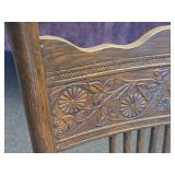 Vintage Clawfoot Wood Dining Table with (4) Wicker Seat Side Chairs Vintage Clawfoot Wood Dining Table with (4) Wicker Seat Side Chairs