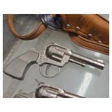 (2) Cap Guns with Wall Drug Holster (2) Cap Guns with Wall Drug Holster