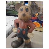 14 1/2' Mickey Mouse theme Hand-Carved Wood Statue 14 1/2' Mickey Mouse theme Hand-Carved Wood Statue