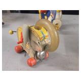 Vintage Wooden Pull Toy - Juggling Jumbo Elephant by Fisher-Price (1950's - 1960's) Vintage Wooden Pull Toy - Juggling Jumbo Elephant by Fisher-Price (1950's - 1960's)