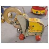Vintage Wooden Pull Toy - Juggling Jumbo Elephant by Fisher-Price (1950's - 1960's) Vintage Wooden Pull Toy - Juggling Jumbo Elephant by Fisher-Price (1950's - 1960's)