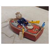 Vintage Wooden Pull Toy - Row Boat by Fisher-Price (1940's) Vintage Wooden Pull Toy - Row Boat by Fisher-Price (1940's)