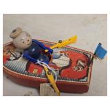 Vintage Wooden Pull Toy - Row Boat by Fisher-Price (1940's) Vintage Wooden Pull Toy - Row Boat by Fisher-Price (1940's)