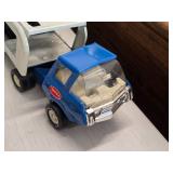 Vintage 1970's Tonka Pressed Steel Toy Car Carrier with Yellow and Red Corvette Cars Vintage 1970's Tonka Pressed Steel Toy Car Carrier with Yellow and Red Corvette Cars