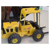 Vintage 1970's Mighty Tonka #54753 Pressed Steel Toy Forklift Vintage 1970's Mighty Tonka #54753 Pressed Steel Toy Forklift