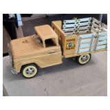 Vintage 1959 Tonka Farms Pressed Steel Toy Stake Truck Vintage 1959 Tonka Farms Pressed Steel Toy Stake Truck