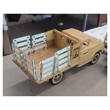 Vintage 1959 Tonka Farms Pressed Steel Toy Stake Truck Vintage 1959 Tonka Farms Pressed Steel Toy Stake Truck