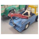 Lot of (2) Vintage Toy Trucks - Hubley Diecast Toy Tow Truck / Wrecker 1960's, Hubley Mighty Metal Stake Bed Farm Truck Model #900 1960's Lot of (2) Vintage Toy Trucks - Hubley Diecast Toy Tow Truck / Wrecker 1960's, Hubley Mighty Metal Stake Bed Farm Truck Model #900 1960's