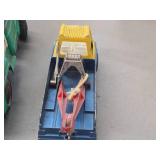 Lot of (2) Vintage Toy Trucks - Hubley Diecast Toy Tow Truck / Wrecker 1960's, Hubley Mighty Metal Stake Bed Farm Truck Model #900 1960's Lot of (2) Vintage Toy Trucks - Hubley Diecast Toy Tow Truck / Wrecker 1960's, Hubley Mighty Metal Stake Bed Farm Truck Model #900 1960's