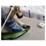 Vintage Texas Armadillo Mascot Drinking Lone Star Beer theme Chalkware Statue Vintage Texas Armadillo Mascot Drinking Lone Star Beer theme Chalkware Statue