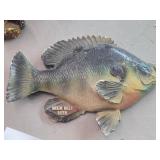 Vintage Sunfish theme Carnival Chalkware Sign / Grain Belt Beer logo Vintage Sunfish theme Carnival Chalkware Sign / Grain Belt Beer logo