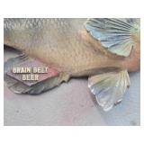 Vintage Sunfish theme Carnival Chalkware Sign / Grain Belt Beer logo Vintage Sunfish theme Carnival Chalkware Sign / Grain Belt Beer logo