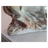 Vintage 1930's-1940's Native American Chief on Horseback theme Carnival Chalkware Statue Vintage 1930's-1940's Native American Chief on Horseback theme Carnival Chalkware Statue