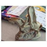 Vintage 1930's-1940's Native American Chief on Horseback theme Carnival Chalkware Statue Vintage 1930's-1940's Native American Chief on Horseback theme Carnival Chalkware Statue