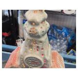 Vintage Church theme Carnival Chalkware Lighted Statue Vintage Church theme Carnival Chalkware Lighted Statue