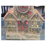 Vintage Church theme Carnival Chalkware Lighted Statue Vintage Church theme Carnival Chalkware Lighted Statue