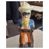 Vintage 1940's-1950's Lone Ranger theme Carnival Chalkware Statue Vintage 1940's-1950's Lone Ranger theme Carnival Chalkware Statue