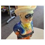 Vintage 1940's-1950's Lone Ranger theme Carnival Chalkware Statue Vintage 1940's-1950's Lone Ranger theme Carnival Chalkware Statue